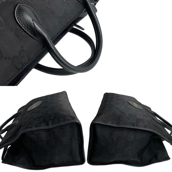 GUCCI Black Monogram Leather Shoulder Bag - Picture 5 of 9